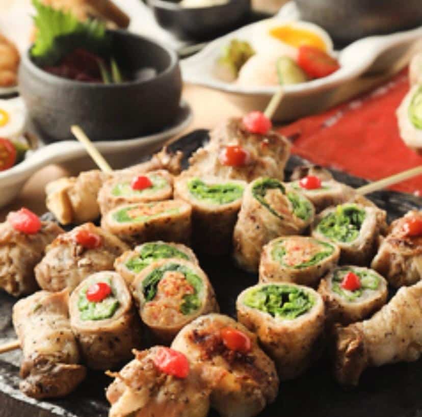 栄でお店をお探しならきばくもんへ！@野菜巻き串/栄/フルーツ酎ハイ/居酒屋/博多野菜巻き串といえばきばくもん